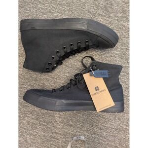 Shoes For Crews Pembroke Mens 9 Black Canvas Slip Resistant High Top Shoes